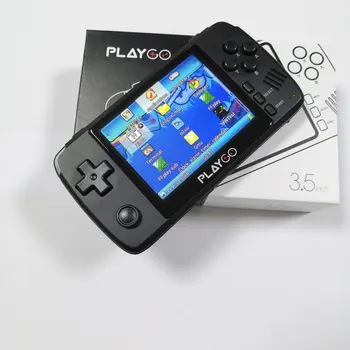 WOLSEN Playgo Atnaujintas 3.5 Colių IPS Retro Vaizdo Delninis Žaidimų Konsolės Pastatytas 16GB SD kortelė 64 Bitų konsolės Emuliatorius GBA PS1