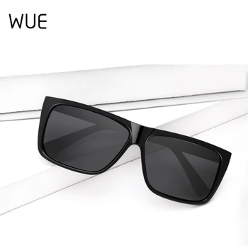 WUE naujas mados vyriški poliarizuoti akiniai nuo saulės juoda stačiakampio formos akiniai nuo saulės veidrodis vairavimo akinius vyrams cool classic