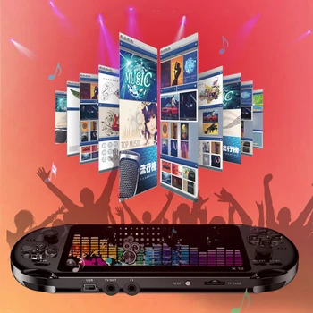 X12 PLIUS Retro Vaizdo Žaidimų Nešiojamą Žaidimų Konsolę Pastatytas-2000 m+Klasikiniai Žaidimai, Nešiojamas Mini Grotuvas 5.1 colių IPS Ekraną, 8G+32G