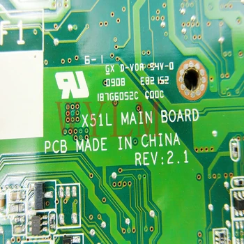 X51L Mainboard ASUS X51L X58L X51 X58 Nešiojamojo kompiuterio motininė Plokštė DDR2 Testuotas Darbo Bei nemokamas pristatymas