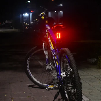 X6 Bike Bicycle Light Belaidžiai Galiniai Lazerio Šviesos USB Įkrovimo Smart Lempų MTB Dviračių Saugos Įspėjimas Led Dviračio Žibintai