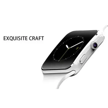X6 Smartwatches Lenktas Ekranas, Bluetooth TF SIM Fotoaparato Vyrai Moterys Smart Watch 