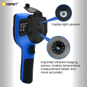 XEAST XE-28-ultra cool ir itin aiškus spalvos 2.5 colių LCD ekranas terminio vaizdavimo infraraudonųjų spindulių termometras XE-31 (160 * 120)