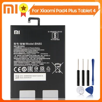 Xiao Mi Xiaomi Mi BN80 Telefono Baterija Xiao mi Pad4 Plus Tabletės 4 Pad4 Plius BN80 8620mAh Originalaus Akumuliatoriaus + Įrankis