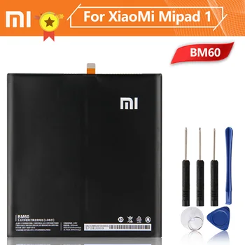 Xiao Xiaomi Mi BM60 Telefono Baterija Xiao mi Mipad 1 A0101 6700mAh BM60 Originalaus Akumuliatoriaus + Įrankis