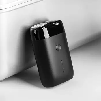 Xiaomi Mijia Elektrinį skustuvą, 2 Plūduriuojantis Galvos Nešiojamas Vandeniui Razor Skustuvai USB Įkrovimo Plieno vyrams