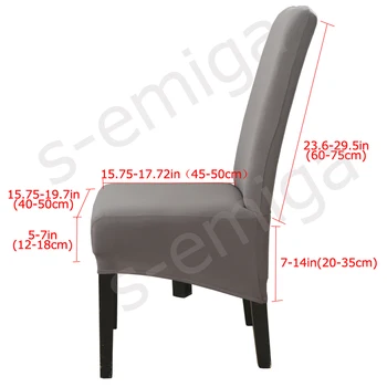 XL dydis Žakardo storio kėdė padengti kambarį išlaikyti šiltas slipcover šventinių kėdės, biuro kėdės ruožas slipcover