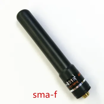 XQF HH-S518+ UV 145/435MHz didelis pelnas antenos SMA-F trumpas ranka baofeng UV-5R du būdu radijo