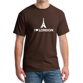 XS-3XL didelio Dydžio sportinius marškinėlius, Suaugusiųjų Spausdinimo man PATINKA LONDONAS, t-marškinėliai, Unisex Viršuje Tees Vyrų Medvilnės Vasaros T-shirt O-kaklo Kietas Viršūnes