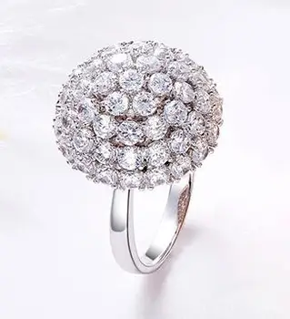 YBB31 S925 Sterlingas Sidabro Žiedas lady žiedas cirkonis vestuvių žiedas vestuvinis gimtadienio dovana