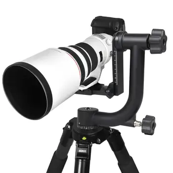 Yelangu Gimbal Trikojo Galva Profesionalios Sunkiųjų Panoraminis Gimbal Vaizdo Trikojo Galva su Greito atjungimo Plokštė, skirta DSLR Fotoaparatas