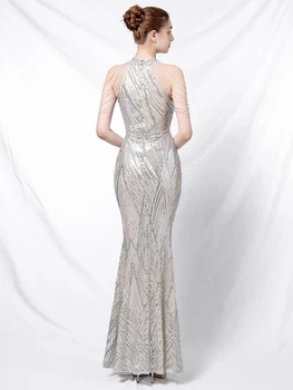 YIDINGZS 2021 Naujas Skiedra Grupė Vakarą Suknelė Elegantiškas Off Peties Ilgai China vakarinę Suknelę