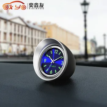 YIXINYOU Automobilių Optikos Šviesos Automobilių Kvarcinis Laikrodis Auto Interjero Laikrodis Automobilių Kūrybinės Skaitmeninės Žymiklį Laikrodžiai(6.3)