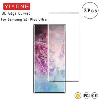YIYONG 3D Išlenkti Kraštas Grūdintas Stiklas Samsung Galaxy S21 Ultra S21 FE Screen Protector For Samsung Note 20 10 Plius S10 E Lite