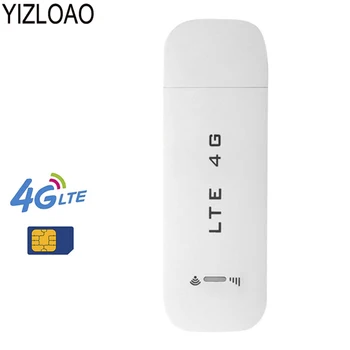 YIZLOAO 4G/3G Dong WiFi Router 100 mbps USB Modemas Plačiajuosčio ryšio Hotspot LTE 3G/4G su universaliu Usb Stick Modemas Data Kortelė