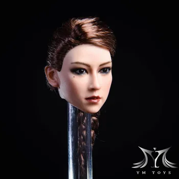 YMT020 A/B/C 1/6 Masto Grožio Azijos Moterų Galvos YA Head Skulptūra Nulipdyta Modelį, 12