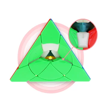 Yongjun Žiedlapis Piramidės Lapų Magic Cube Stickerless Pyraminxes Magija Greičio Įspūdį Stickerless Žaislai Vaikams Cubo Magico suaugusieji