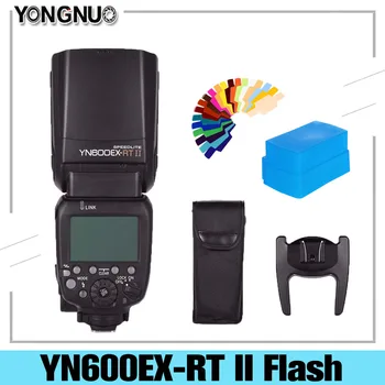 YONGNUO Flash YN600EX-RT II 2.4 G Bevielio HSS 1/8000s Meistras TTL Speedlite Canon Blykstė 