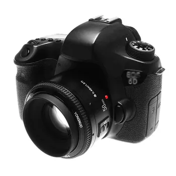 YONGNUO YN50mm F1.8 Objektyvas Didelės Diafragmos Auto Fokusavimo Objektyvas Canon EF Mount EOS Fotoaparatą, Nemokamai objektyvas, krepšys