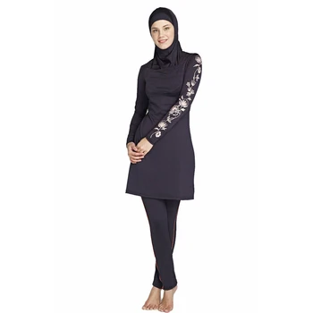 YONGSEN 2020 Moterų Plius Dydis Atspausdinta Gėlių Musulmonų maudymosi Kostiumėliai, Hijab Muslimah Islamo maudymosi kostiumėlį Plaukti Naršyti Dėvėti Sporto Burkinis