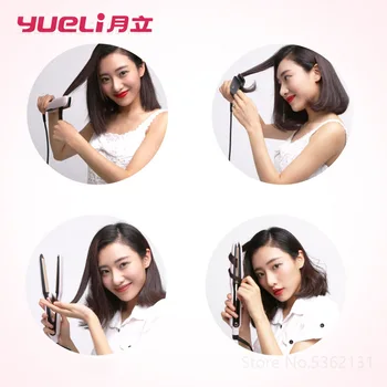 Youpin Yueli HS-505 Plaukų ištiesinimo priemonės Šukos Lady Mergina Mini Butas Akmenslydis Lygintuvai 2 Pavaras, Anijonas Plaukų Priežiūros, Formavimo Priemonė