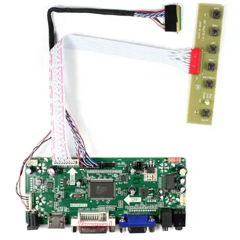 Yqwsyxl Kontrolės Valdyba Stebėti Rinkinys N156BGE-L21 HDMI + DVI + VGA LCD LED ekrano Valdiklio plokštės Tvarkyklės