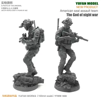 Yufan Modelis iš Pradžių 90mm Pav Sukurta Platforma Dievo Naktį Karo Jav Specialiųjų Commando Dervos Karių YFWW-1808