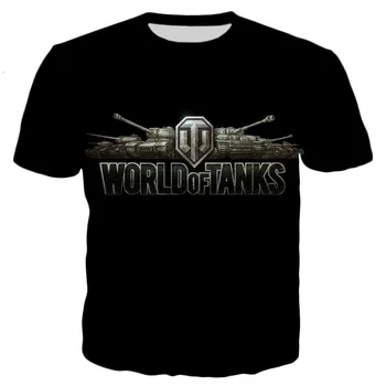 YX MERGINA 2019 Naujas vasaros 3d Mados Vyrų T-Shirt Žaidimai, World Of Tanks modelius Spausdinti Vyrų, Moterų, Atsitiktinis, Kietas t marškinėliai topai