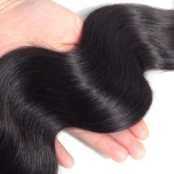 Yyong Plaukų, Kūno Bangų Paketų Su Uždarymo Malaizijos Plaukų Pynimas Ryšulius Su Uždarymo Remy Human Hair Ryšulius Su Uždarymo 4*4