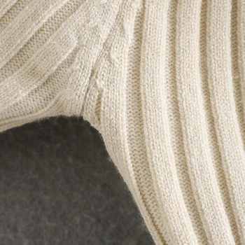 Za 2020 M. Derliaus Moterų Smėlio Gatvės Velniop Kaklo Elegantiškas Megztiniai Ilgomis Rankovėmis Seksualus Puloveriai Moterų Prašmatnus Mujer Viršūnės