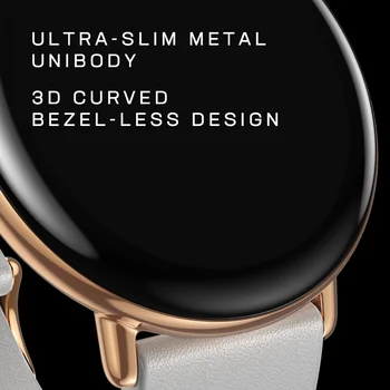 Zepp E Ratas Mados Smartwatch 3D Išlenkti Bezel-mažiau Konstrukcijos Metalo Unibody SpO2 REM Miego Stebėjimo 5 ATM 11 Sporto režimas Žiūrėti