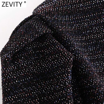 Zevity 2021 Moterų Derliaus Sluoksniuotos Rankovėmis V-Kaklo Šviečia Slim Ponios Palaidinė ilgomis Rankovėmis Marškiniai, Elegantiškos Femme Kimono Blusas Viršūnes LS7499