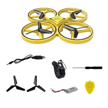 ZF04 RC Drone Mini Infraraudonųjų spindulių Indukcijos Vertus Kontrolės Drone Aukščio Laikyti 2 Valdytojai Quadcopter Vaikams Žaislas Dovana