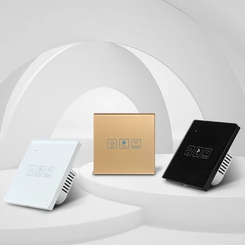ZigBee Smart home wifi sienos jutiklinį jungiklį Dimeris/Ventiliatorius/Užuolaidų Jungiklio, Smart Touch Jungiklis Suderinama su Tuya APP 