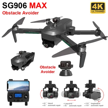 ZLL SG906 MAX Pro 2 GPS Drone 4K HD Kamera Lazerio Kliūčių Vengimo 3-Ašis Gimbal WiFi FPV Profesinės RC Quadcopter Dron