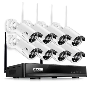 ZOSI 8CH Belaidė VAIZDO stebėjimo Sistema 960P HD NVR rinkinys su Lauko IR Naktis IP Kamera, wi-fi, vaizdo Kameros Apsaugos Sistemos Priežiūros Rinkiniai