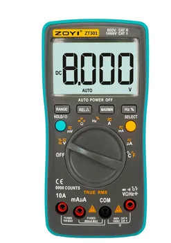 ZOYI ZT301 Elektros Kišeninis Skaitmeninis Matuoklis Multimetras 8000 Skaičiuoja Auto Diapazonas Temperatūros Matavimo Skaitmeninis Multimetras