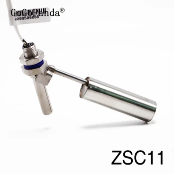ZSC11 M10*1mm Pusėje Pritvirtinkite Horizontaliai Vandens Lygio Daviklis, Skystas 304 Nerūdijančio plieno, Plūdinio Jungiklio 100V/220V