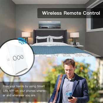 ZUCZUG Wifi Smart Šviesos Jungiklis Sienos Jutiklinis Ekranas 1 2 3 Gauja Balso Kontrolės Laikas Pereiti Suderinama Su Alexa 