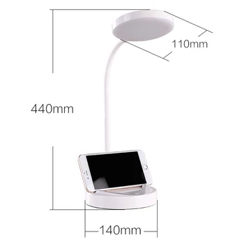 Įkrovimo LED Akių Apsauga Lempos Touch Kūrybos Naktiniai Mokytis Skaityti Lankstymo USB Stalo Lempa