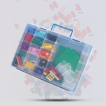 Įrankis Atveju Komponentai Dėžutės Plastikinės Kartu Skaidrus Varžtas Konteinerių Saugojimo Atveju Vaikų Blokai Dalių, Dėžutėje