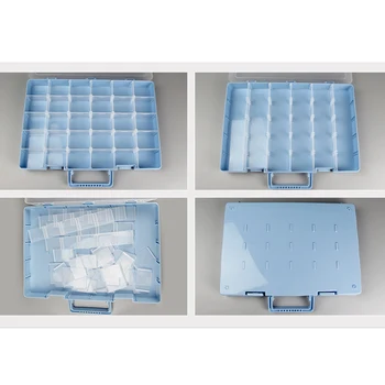 Įrankis Atveju Komponentai Dėžutės Plastikinės Kartu Skaidrus Varžtas Konteinerių Saugojimo Atveju Vaikų Blokai Dalių, Dėžutėje
