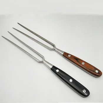 Šakutės Kaltiniai Visą Metalo Kniedės Granny Šakutės iš Nerūdijančio Plieno Šakutės Drožyba įrankiai Skrudinant žuvų stalo GRILIS virimo ZSP1220