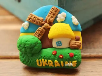 Šalyje Gyvenimo Ukrainoje Turizmo Kelionių Suvenyrų Juokingas Animacinių filmų Gumos Magnetu DOVANŲ IDĖJOS
