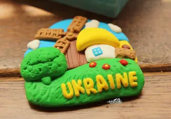 Šalyje Gyvenimo Ukrainoje Turizmo Kelionių Suvenyrų Juokingas Animacinių filmų Gumos Magnetu DOVANŲ IDĖJOS