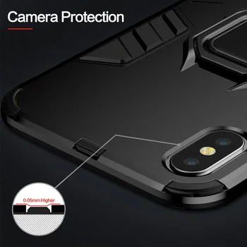 Šarvai Atveju iPhone 12 12 Pro Max 12Mini 11 Pro Max 5 5S SE Piršto Žiedas atsparus smūgiams gaubtas, Skirtas 