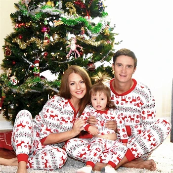 Šeima Atrodo Pižama Nustato Šeimos Drabužių Kalėdų Nustatyti Skatinimas-Parduotuvė Reklamos Atitikimo Šeimos Kalėdų Pižama Pardavimas