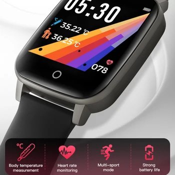 ŠIAURĖS KRAŠTO Vyrų Smart Žiūrėti Kūno Temperatūra 24H Matavimo Sveikatos Žiūrėti Širdies ritmo Smartwatch Fitness Tracker 