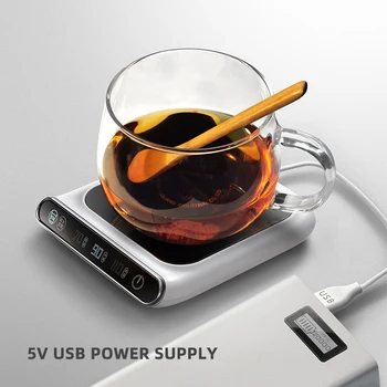 Šildymo Padėkliukai USB Elektros Dėklas Kavos, Arbatos Gėrimas Šilčiau 3 Lygių Reguliavimo Konstanta Smart Home