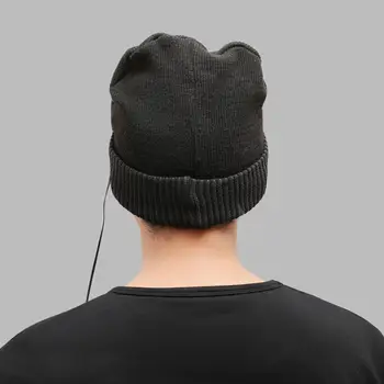 Šildymo Skrybėlę USB Įkrovimo šildymo kepuraitė Žiemą šiltas galvos Dangtelis Vyrai Moterys Skalbti Lauko Sporto pėsčiųjų laipiojimo Šildymo Skrybėlę